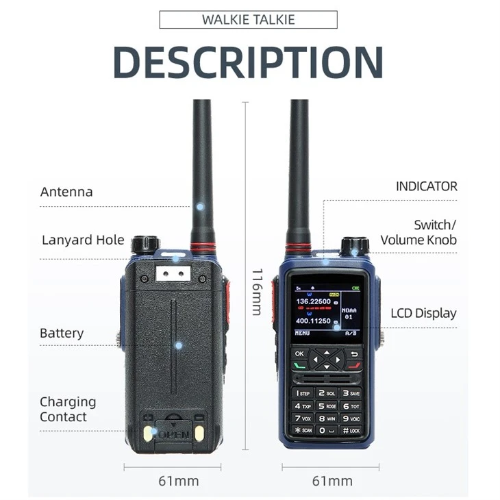 5W IP67 Dual Band Radio